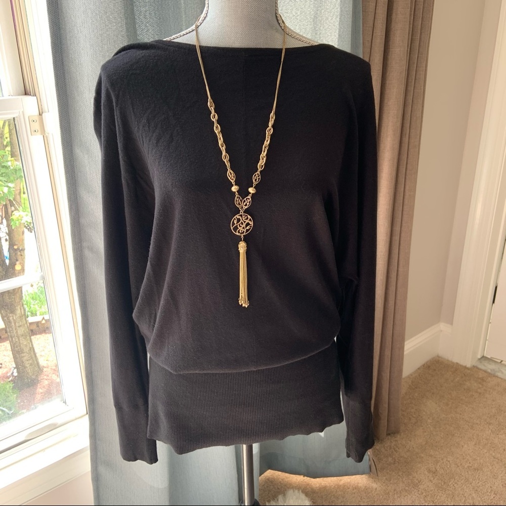 White House Black Market Black Sweater